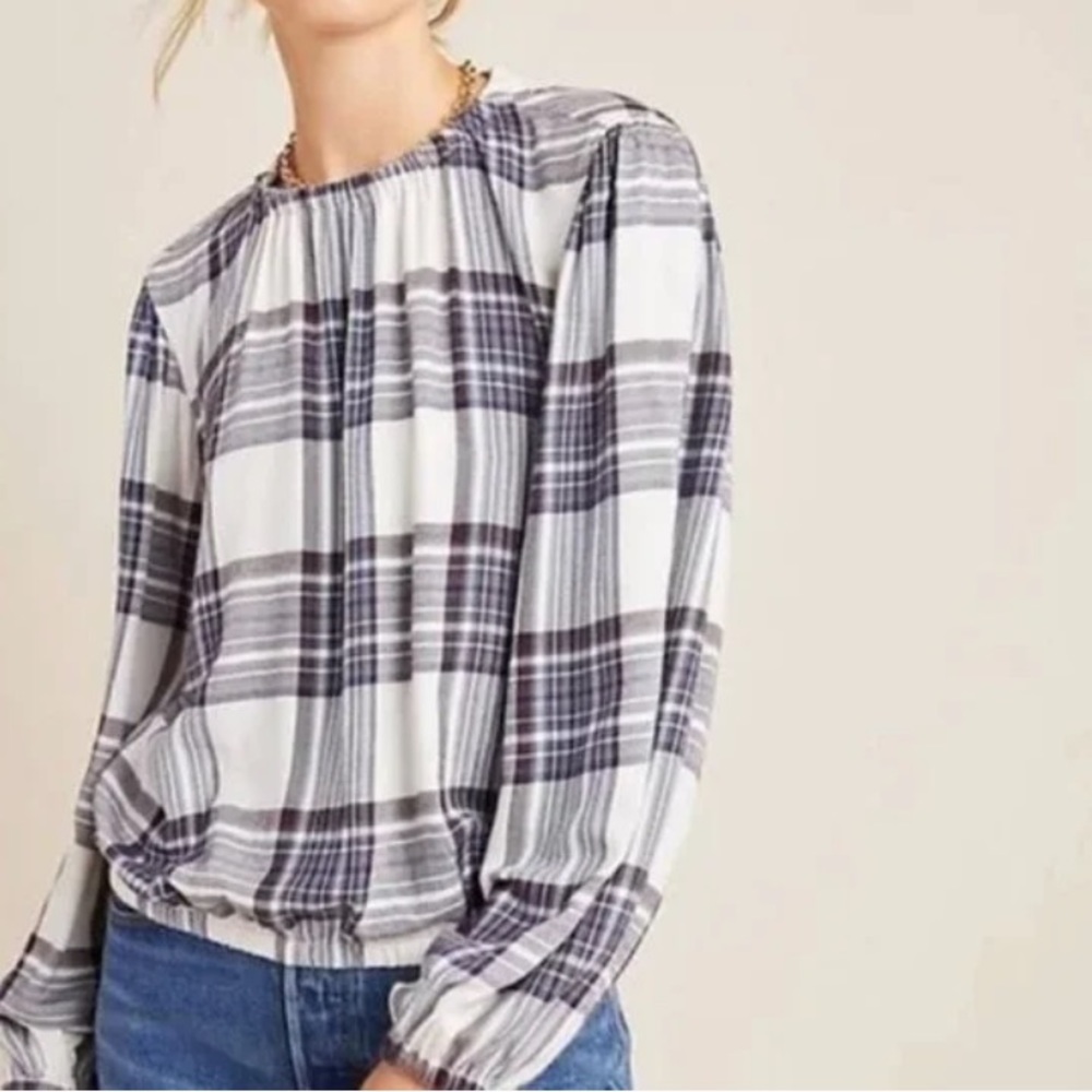 Cloth & Stone Plaid Top